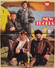 Poster New Trolls vintage anni 80 1983 41x51 da collezione