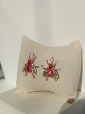 Orecchini oro 9 carati con pietre preziose