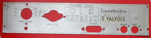 Mascherina alluminio per radio