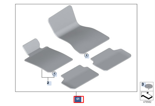 Nuovo set tappetini velluto - nuovo, in