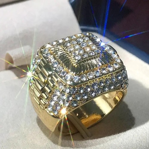 Anello uomo rapper ghiacciato - anello,