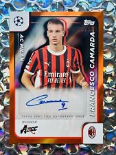 Topps Chrome 2nd ASCC Macao AC Milan Francesco Camarda Auto Signature /25 RARE!