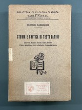 Storia E Critica Di Testi