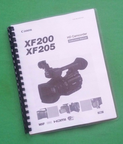 Owners manual for canon xf200 - for,