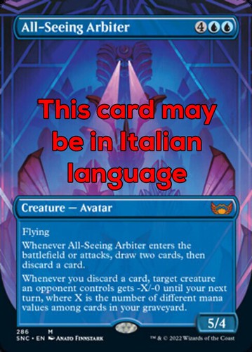 Mtg all seeing arbiter - arbiter, 286