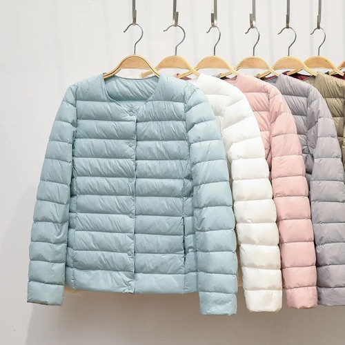 Piumino donna anatra scollo - , a