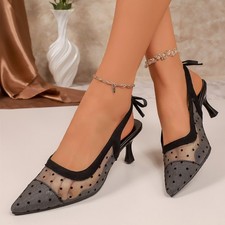 Sandali donna in rete a punta