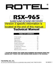 Manuale Di Servizio Per Rotel