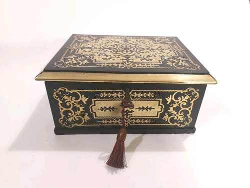 Portagioie boulle ebano antico - boulle,