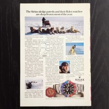 1984 Rolex GMT Master ref. 1675 Pepsi - Original AD Pubblicità Vintage