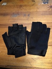 Guanti Mezze Dita Tattici da softair neri XL