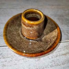 Portacandela Materico - Tonalità Marrone - Ceramica - Bolze - Diametro 9 cm