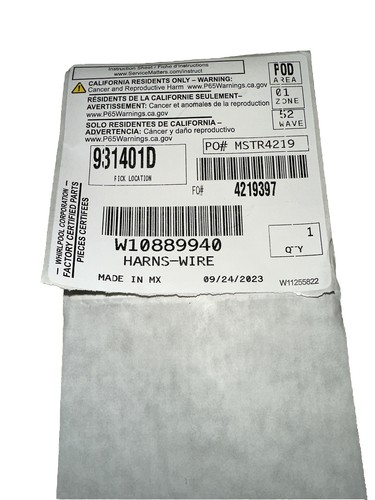 W10889940 whirlpool filo - w10889940,
