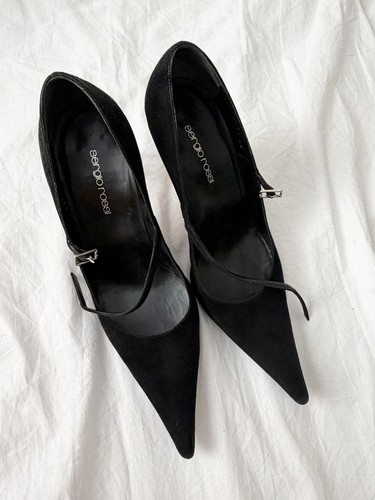 Sergio rossi camoscio nero - sergio,