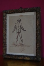 Nudo ragazzo disegno antico