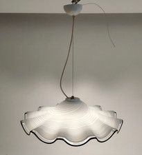 Lampadario Vetro Murano Bianco