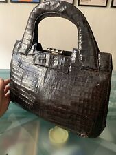 Borsa In Coccodrillo Vintage