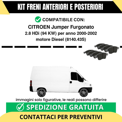Pastiglie freno ant post - +,