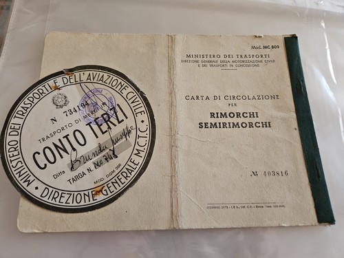Carta circolazione epoca - carta,