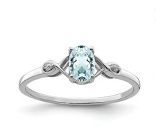 Anello festa acquamarina e