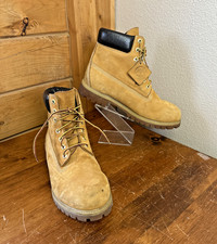 Timberland 10061 stivali da uomo taglia 9,5 premium 6" impermeabili in pelle nabuk