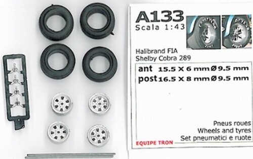 Ruote halibrand x - 1/43,