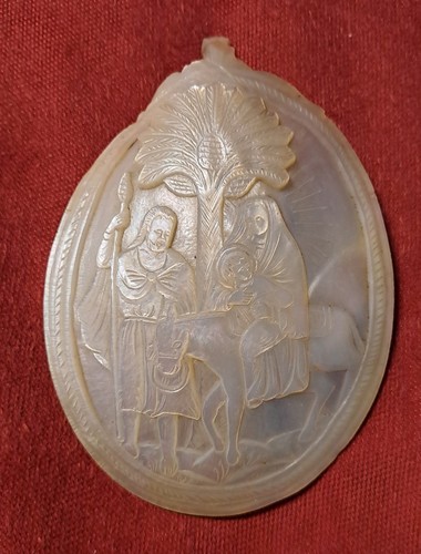 Scultura antica madreperla - scultura,