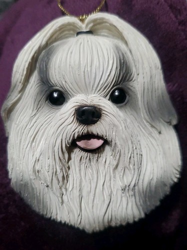 Shih tzu resina decorazione - resina,