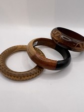 Set 3 Braccialetti Legno Noce