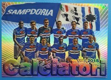 SAMPDORIA MAXI CARD CARTOLINA fuori raccolta CALCIATORI PANINI 2014 2015