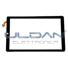 Touch screen HAMLET ZELIG PAD 412W XZPAD412W 10.1" ORIGINALE vetro biadesivo ner