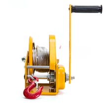 Paranco a trazione bidirezionale a manovella autobloccante con freno verricello manuale