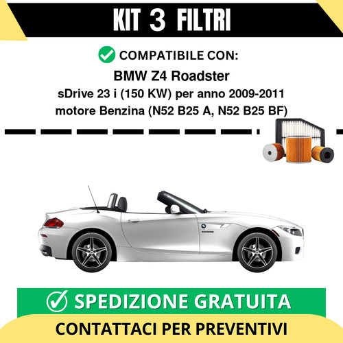 Kit filtri tagliando per bmw - 3,