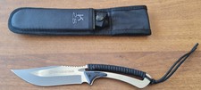 COLTELLO TATTICO K25 RIVESTITO IN TITANIO, CORDA SUL MANICO CON FODERO IN NYLON