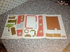 COSTRUZIONE IN FOGLIO BUNGALOW SERIE CASE E VILLETTE N.13 CARROCCIO ANNI 50 