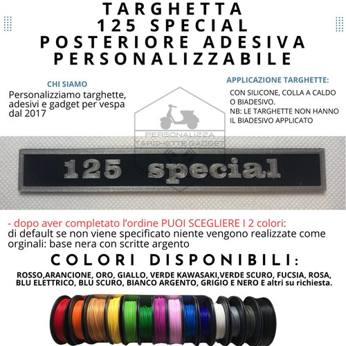 Targhetta special - 50,