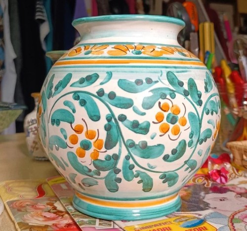 Vaso ceramica decorato - decorato, mano