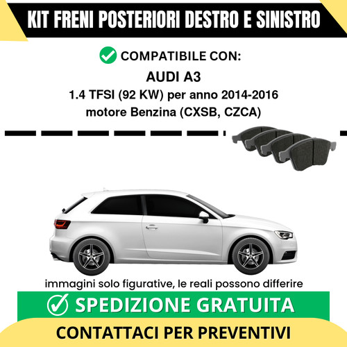 Pastiglie freno posteriori - pastiglie,