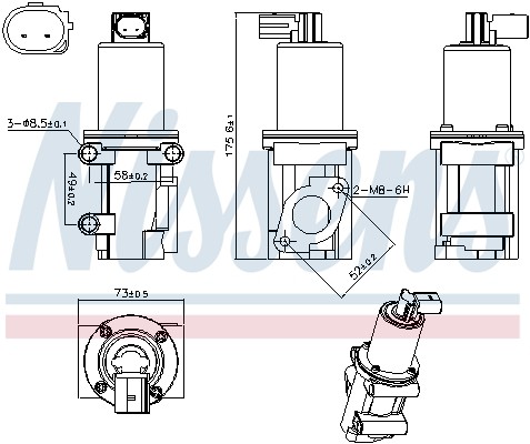 Valvola egr per alfa - valvola,
