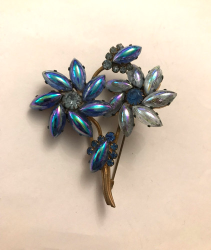 Grande broche pâte verre - broche, de