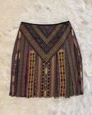 Vivienne Tam Print Skirt Mesh