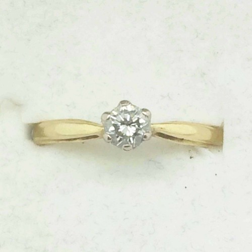 Moissanite rotonda - 0.25,