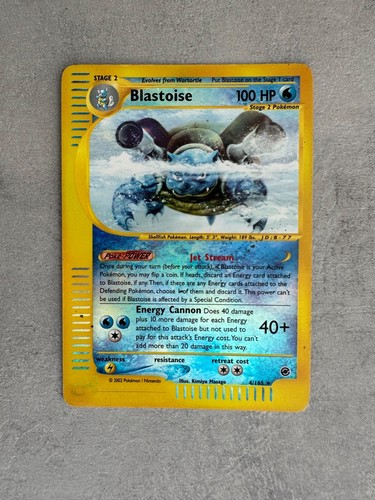 Carta pokémon blastoise - pokémon, holo