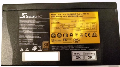 Alimentatore seasonic 620 - alimentatore, da