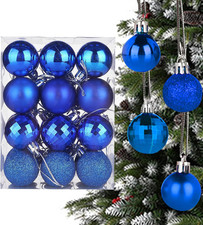 24 Palline Di Natale, Palline Albero Natale Infrangibili, Decorazioni Albero Di 