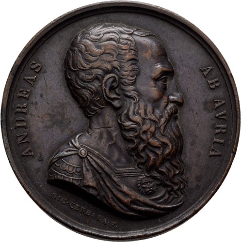 Medaglia andrea doria - medaglia, genova