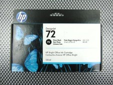 Nuovo Sigillato Originale HP DesignJet T2300 72 C9370A Foto Nero 130ml (Scad. MAR 2020)