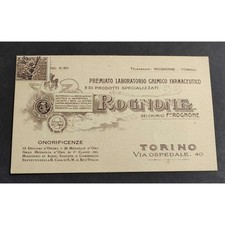 Cartolina Torino - Premiato Laboratorio Chimico Farmaceutico Rognone