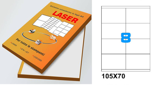 100 fogli carta adesiva - 100,