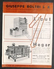 Brochure Officine Meccaniche Boltri (Milano) Essicatoio Elettropulitore anni '30
